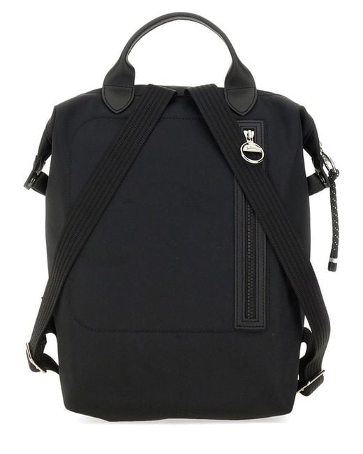 Longchamp Black Le Pliage L Backpack