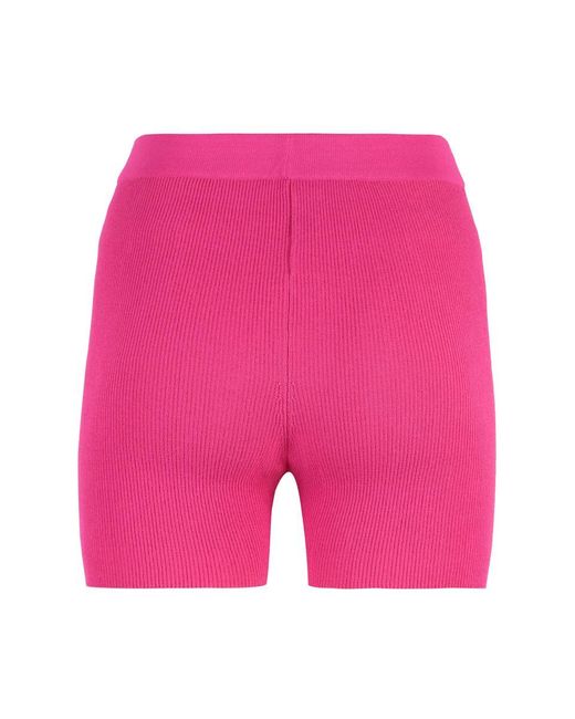 Jacquemus Pink Logo Shorts