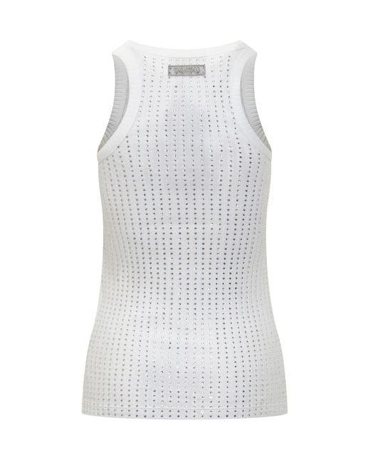 The Attico White Tank Top The Attic