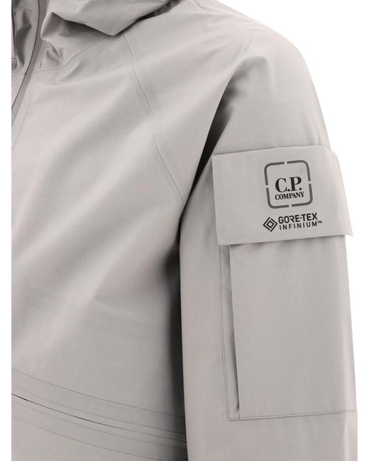 C P Company Gray "Metropolis Series Gore-Tex Infinium" Jacket for men