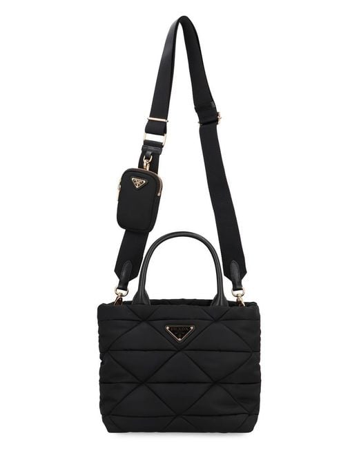 Prada Black Small Re-Nylon Tote Bag
