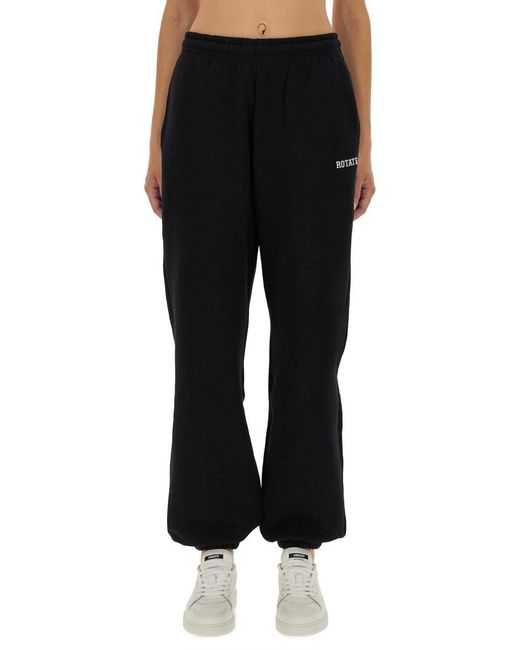 ROTATE BIRGER CHRISTENSEN Black Track Pants