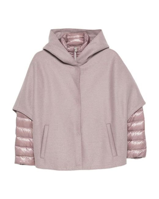 Herno Pink Hooded Puffer Jacket