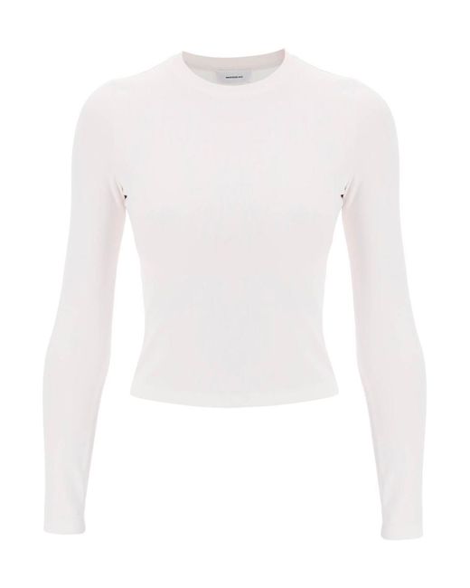 Wardrobe NYC White Long-sleeved T-shirt