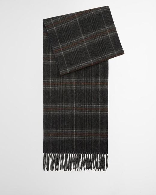 Barbour Black Marsden Reversible Scarf