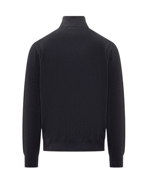 FILIPPO DE LAURENTIIS Blue Cardigan With Zip for men