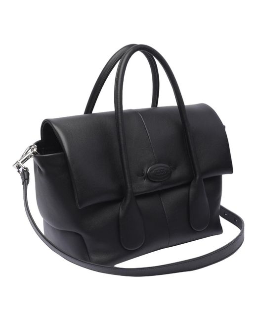 Tod's Black Di Bag Reverse Handbag
