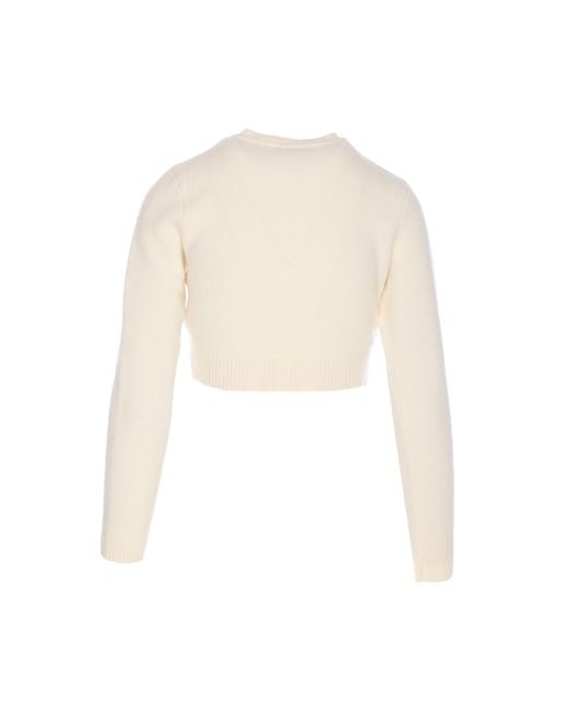 Self-Portrait White Self Portrait Wool Cardigan