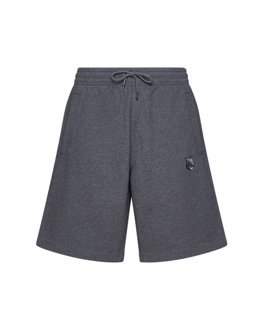 Maison Kitsuné Gray Maison Kitsune' Shorts for men