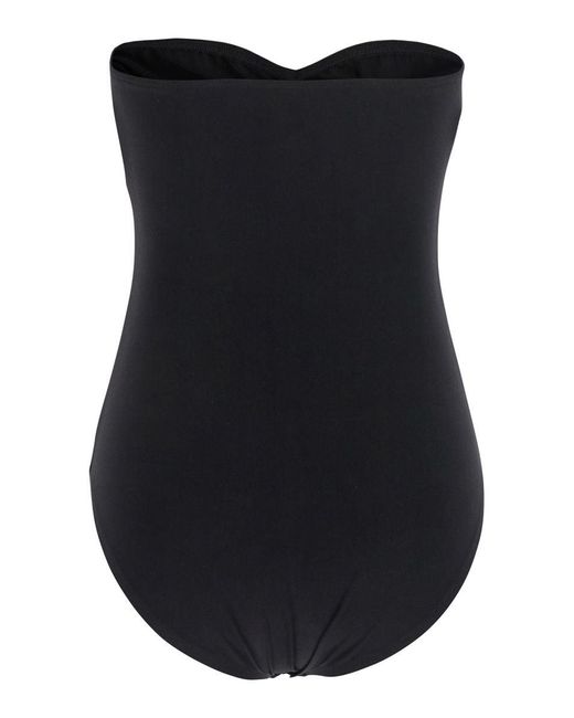 Norma Kamali Black Mio Bodysuit