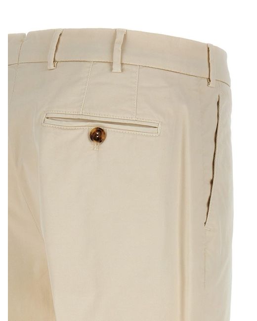 Brunello Cucinelli Natural Cotton Trousers for men
