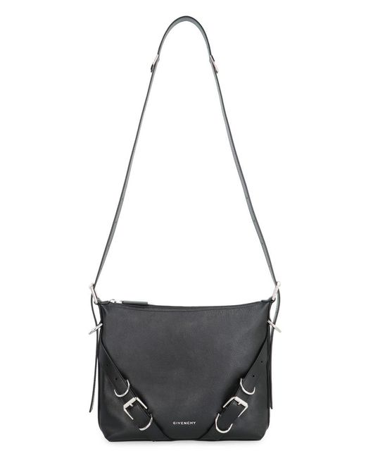 Givenchy Gray Voyou Leather Crossbody Bag for men
