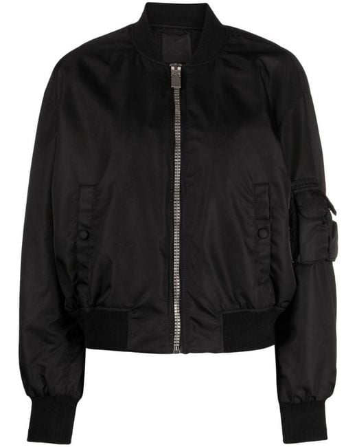 Givenchy Black Nylon Bomber Jacket