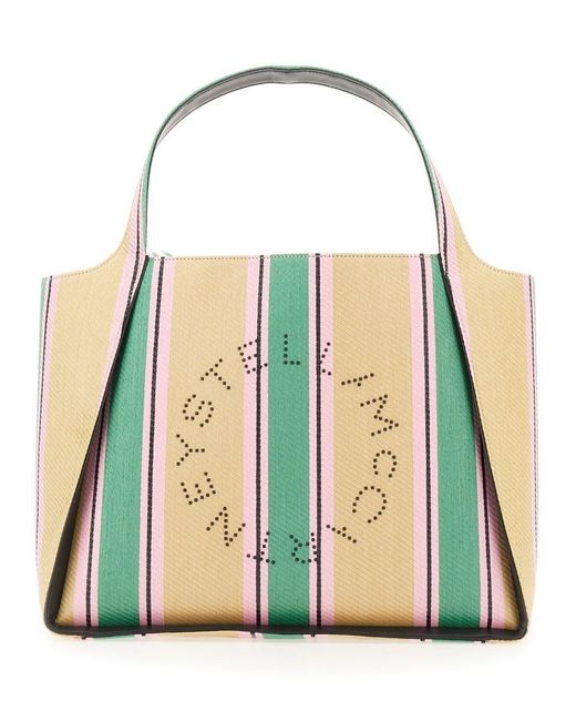 Stella McCartney Green Tote Bag With Logo