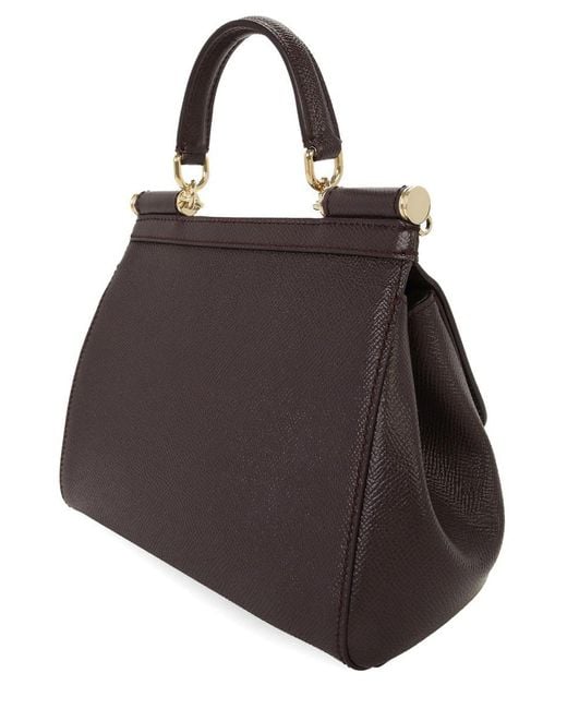 Dolce & Gabbana Brown Hand Bag "Sicily" Medium