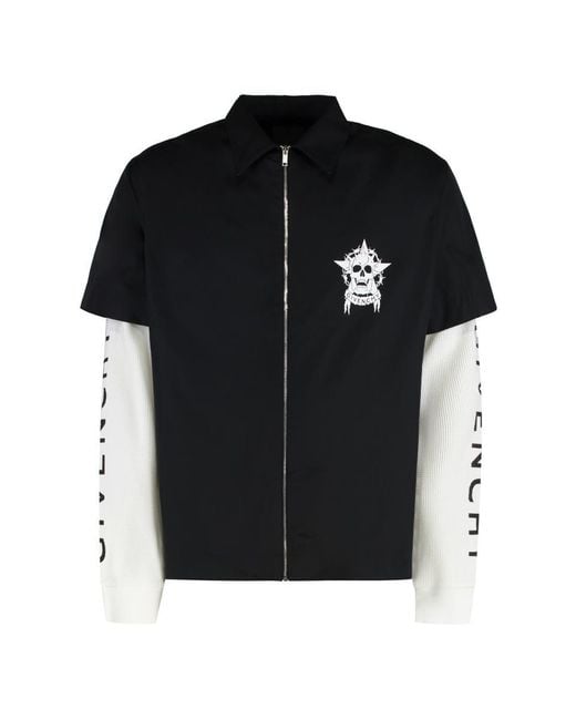 Givenchy Black Cotton Overshirt for men