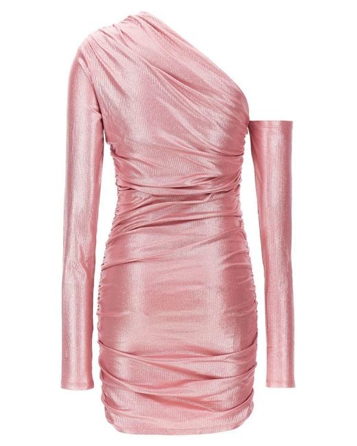 ANDAMANE Pink 'olimpia' Mini Dress