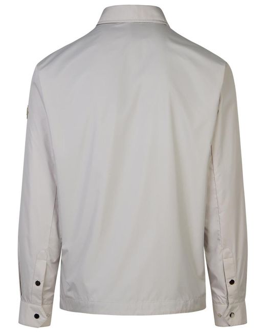 Moncler Gray 'Piz' Polyester Jacket for men