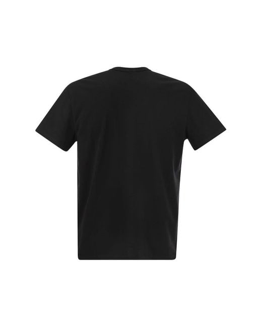Hogan Black Cotton Jersey T-Shirt for men