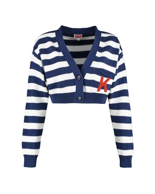 KENZO Blue 'Nautical Stripes' Cardigan