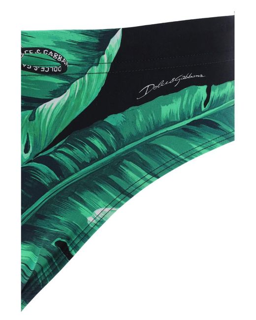 Dolce & Gabbana Green Costume Da Bagno for men