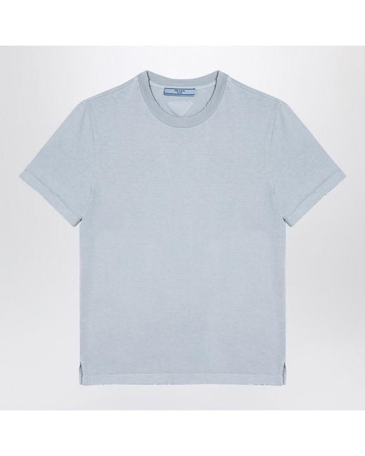 Prada Blue Light T-shirt With Wear