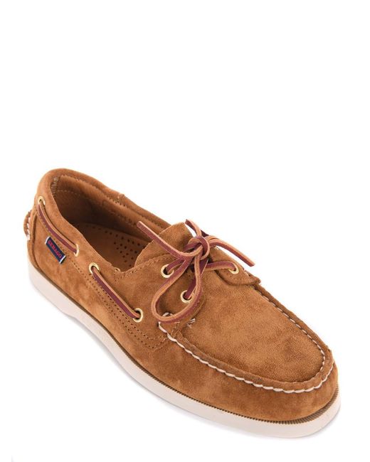 Sebago Brown Suede Loafers for men