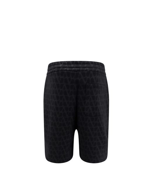 Valentino Black Bermuda Shorts for men
