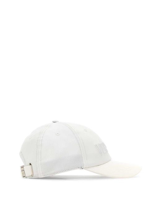Versace White Hats And Headbands