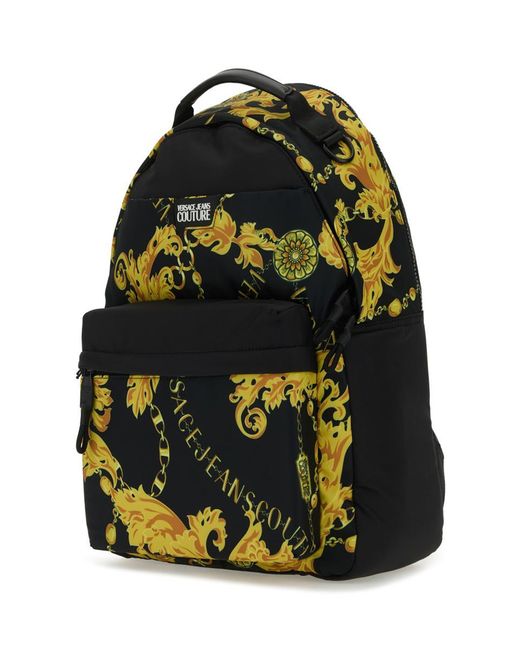 Versace Black Backpacks