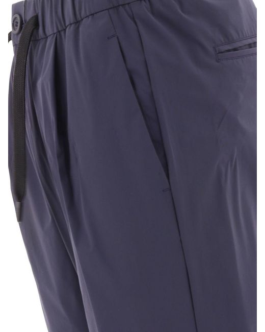 Herno Blue "laminar" Trousers for men