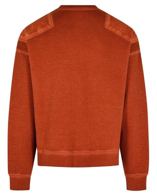 DSquared² Orange 'Cypro' Earthenware Cotton Sweatshirt for men