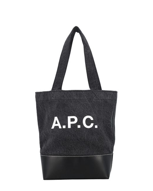 A.P.C. Black Axel Small Tote Bag