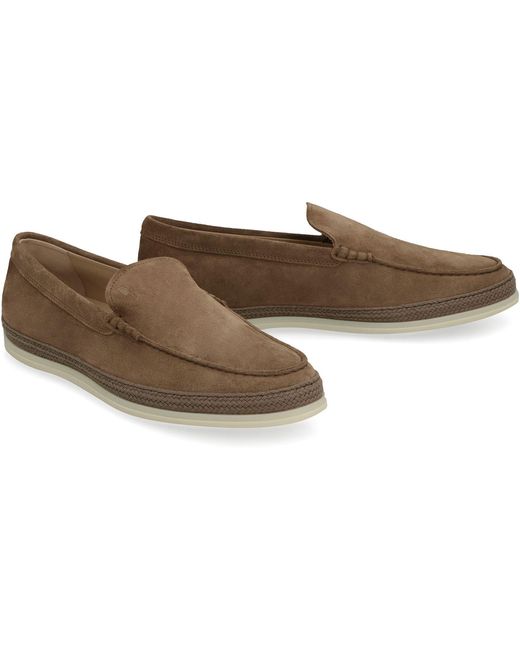 Tod's Brown Suede Slip-on for men