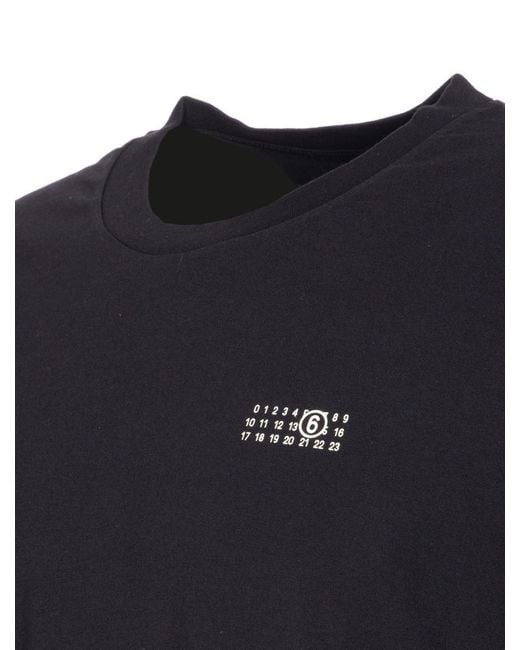 MM6 by Maison Martin Margiela Black T-shirts And Polos for men