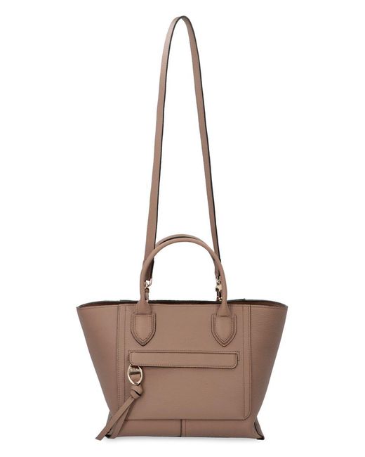 Longchamp Brown Mailbox Leather Bag