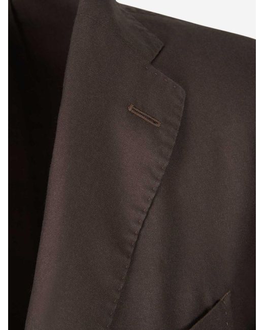 Boglioli Brown Cashmere Flowy Blazer for men