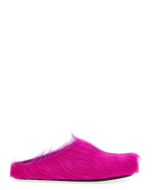 Marni Pink 'Fussbett' Mules for men