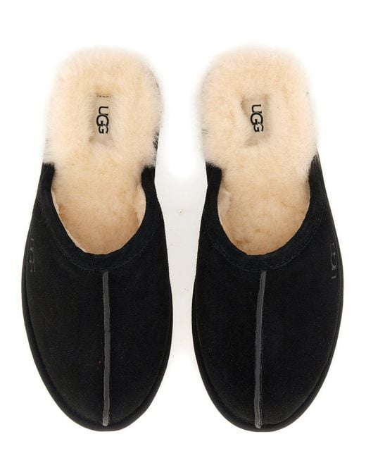 Ugg Black Slippers "Scuff" for men