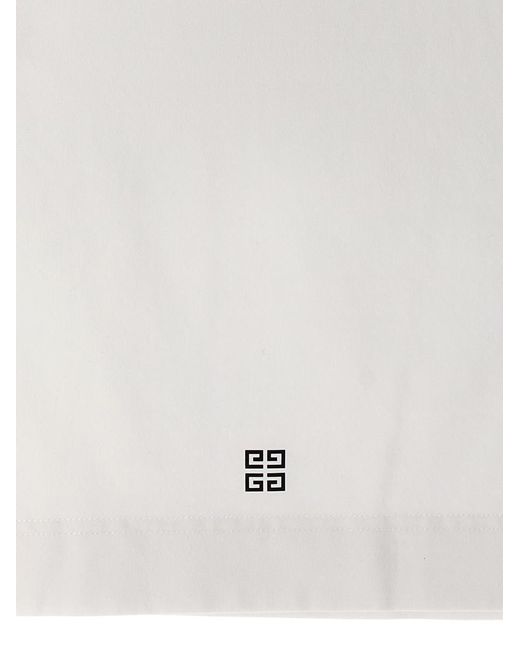 Givenchy White Logo Print Tank Top