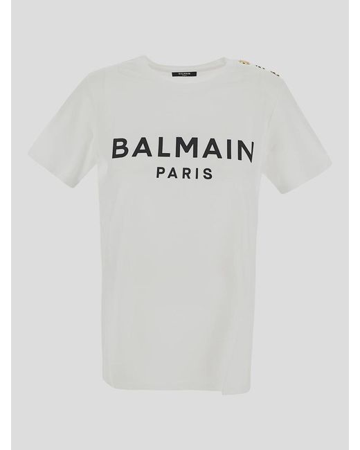 Balmain Gray T-shirts And Polos