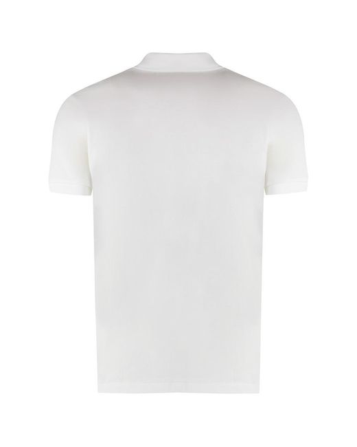 COMME DES GARÇONS PLAY White Cotton-Piqué Polo Shirt for men