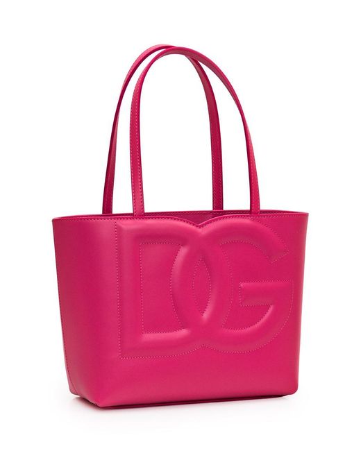 Dolce & Gabbana Pink Dg Shopping Bag Small