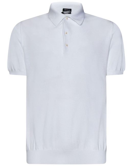 Kiton White Icon Polo Shirt for men
