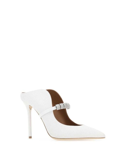 Malone Souliers White Heeled Shoes