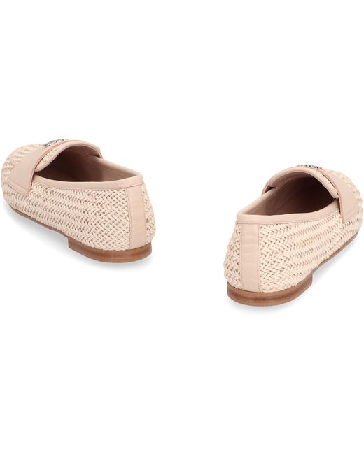 Casadei Pink Hanoi Loafers