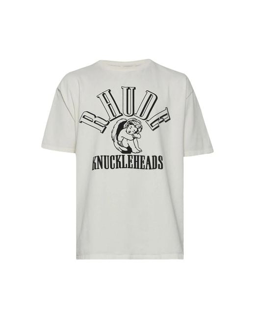 Rhude Gray T-shirts for men