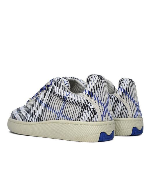 Burberry Blue 'Box' Polyamide Sneakers for men