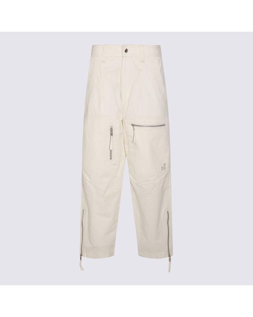 Isabel Marant Natural Ecru Cotton Pants