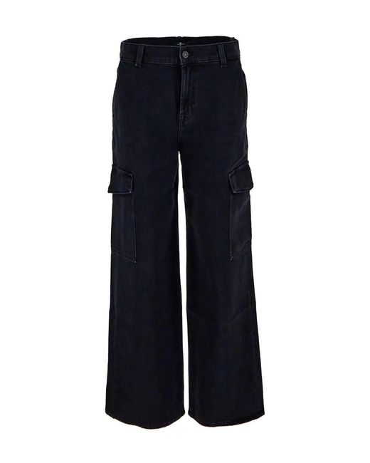 7 For All Mankind Blue Trousers